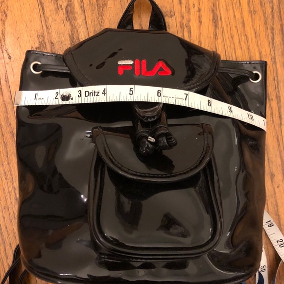 Fila black patent leather backpack - Picture 7 of 7